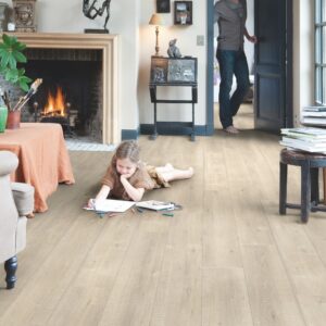 Piso laminado carvalho bege serrado