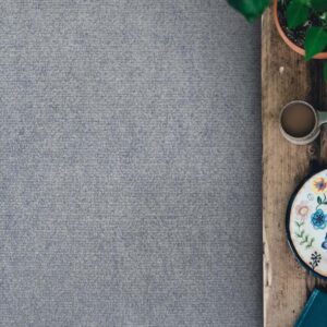 Carpete loop cinza gris residencial